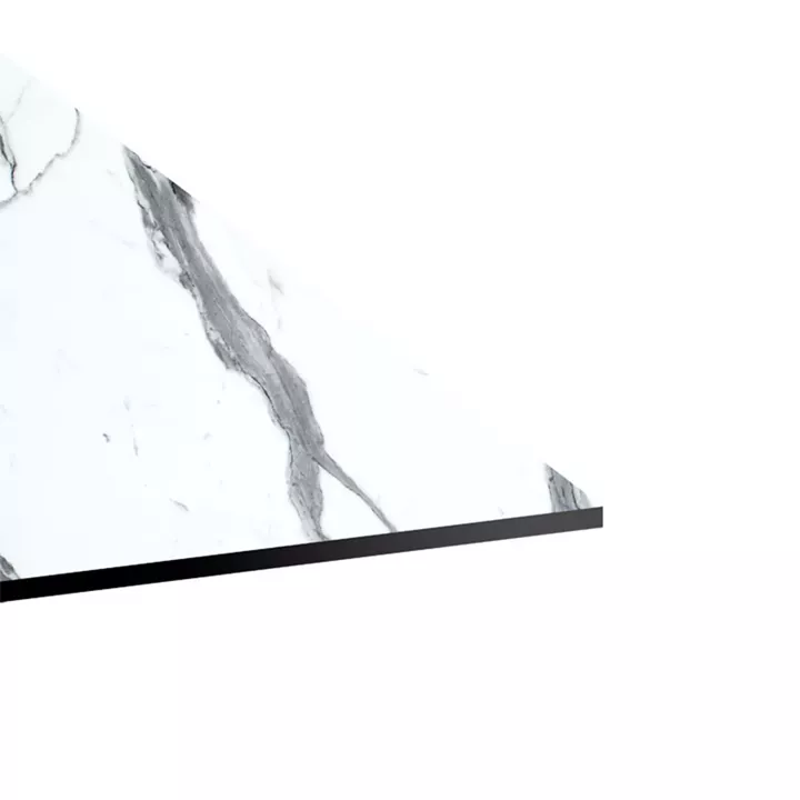 Table top Melody pakoworld HPL white marble 69x120cm 12mm thick
