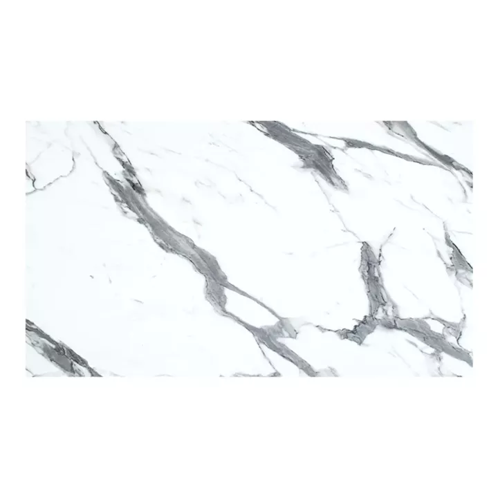 Table top Melody pakoworld HPL white marble 69x120cm 12mm thick