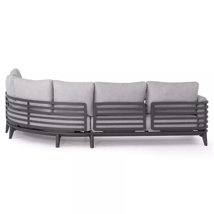 ΣΕΤ ΣΑΛΟΝΙ ΕΞ.ΧΩΡΟΥ 4ΤΜΧ ORION CORNER SM6191.01 ΣΚΟΥΡΟ ΓΚΡΙ ΑΛΟΥΜΙΝΙΟ & OLEFIN
