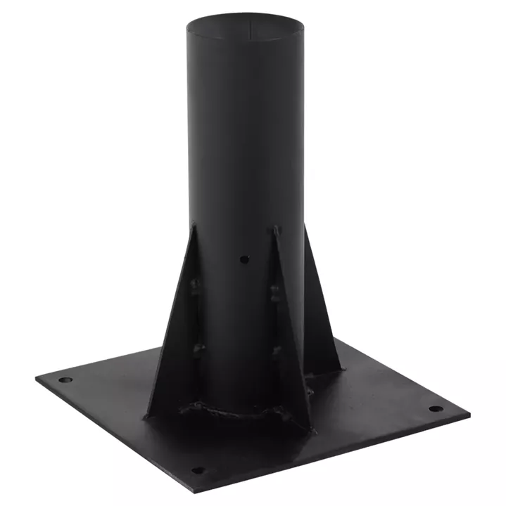 Metallic Straw umbrella's base in BLACK color, square 25x25x30Υ εκ. heavy duty