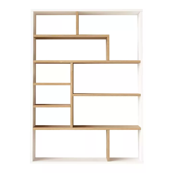 Bookcase Decora pakoworld in natural-whiteshade 90x22x123.6cm