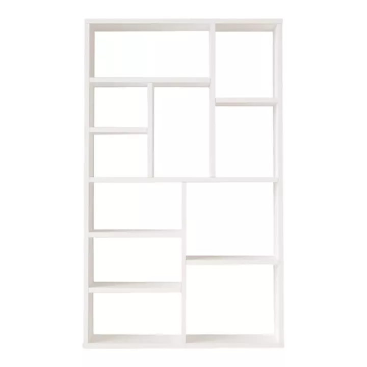 Bookcase Boteca 10-seater pakoworld in white shade 75x22x123.6cm