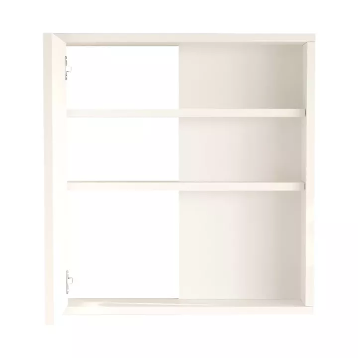 Bagno bathroom cabinet with mirror pakoworld in white shade 60x14.5x63.6cm