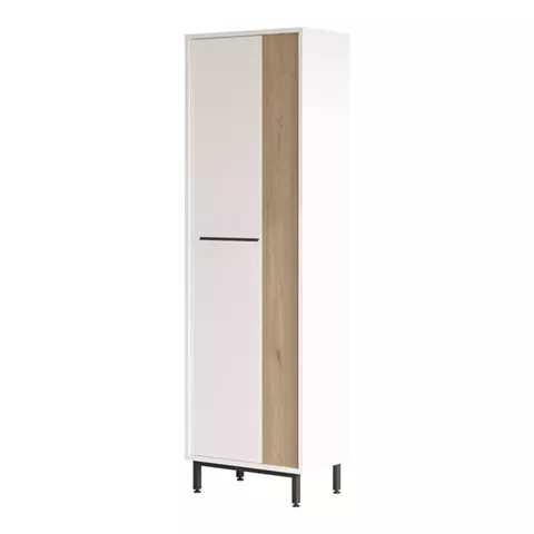 Shoe rack Scarpiera 9-seater pakoworld in natural-white shade 57.2x35.5x185.65cm