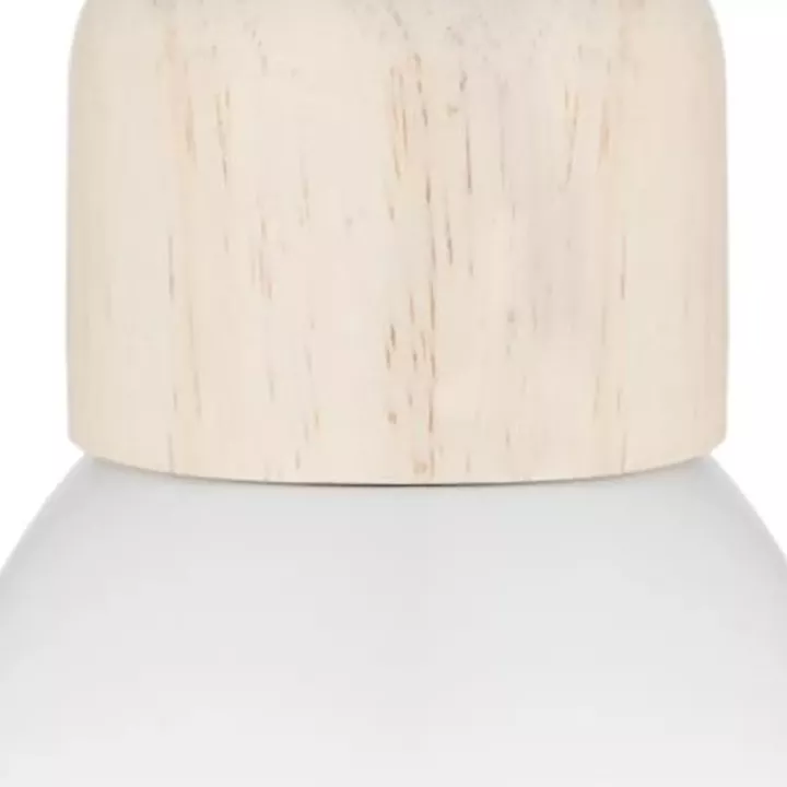 Ceiling light Desy pakoworld Ε14 in white-natural color D15x99cm