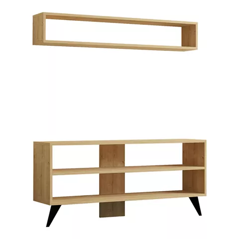 Prestige pakoworld living room set in oak 120x29.6x50cm