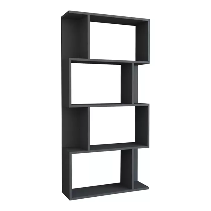 Kadu pakoworld bookcase in anthracite shade 72x22x147cm
