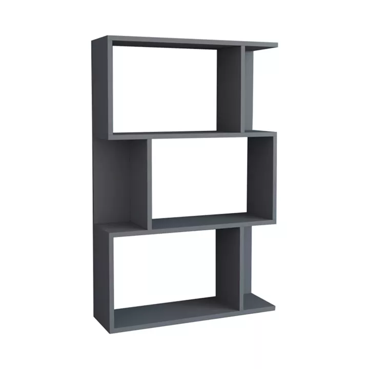 Kadu pakoworld bookcase in anthracite  shade 72x22x108cm