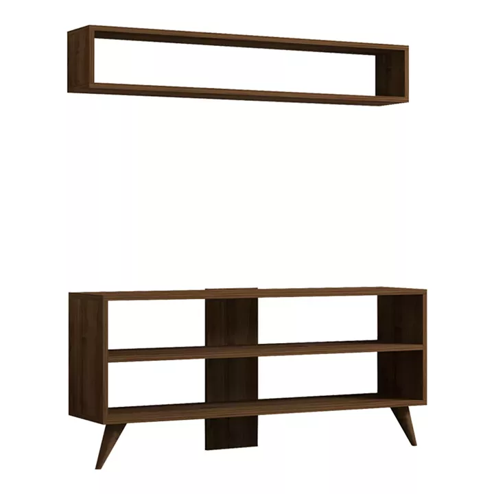 Prestige pakoworld living room set in walnut 120x29.6x50cm