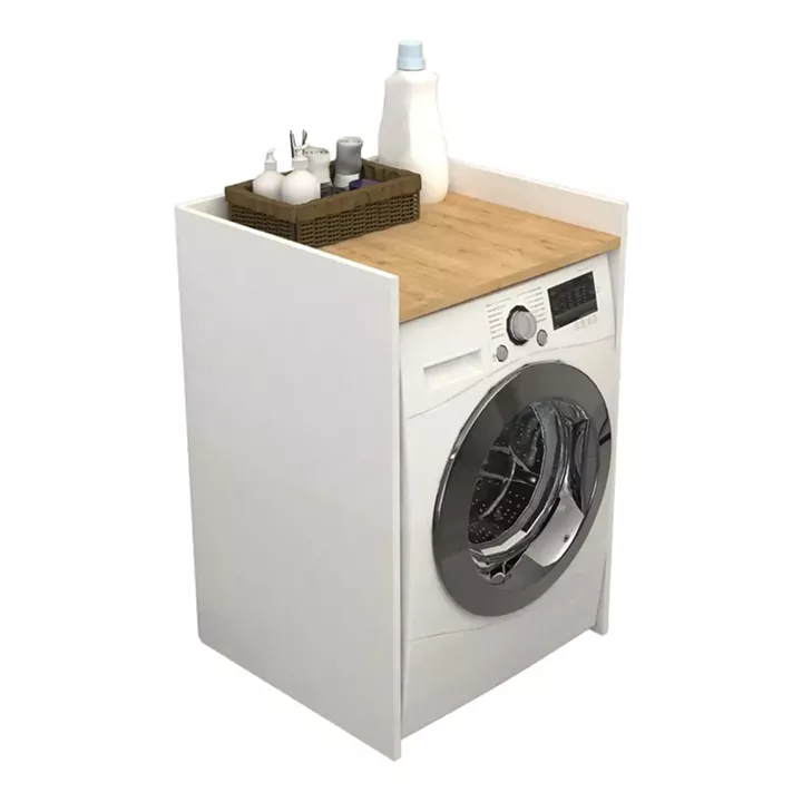 Cuci pakoworld laundry cabinet in oak shade 60x62x99cm