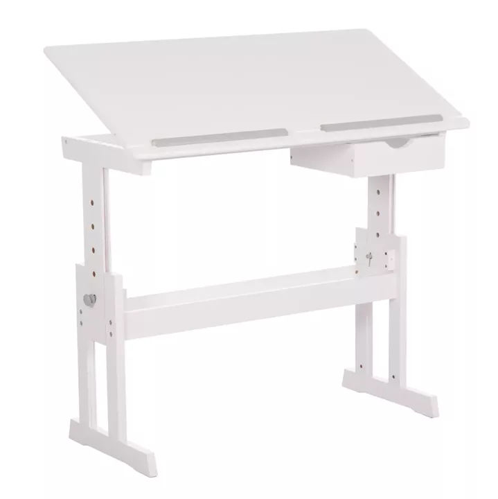 CHILDREN'S DRAWING DESK ASCENT HM18289 MDF IN WHITE 109x55x87.5Hcm.
