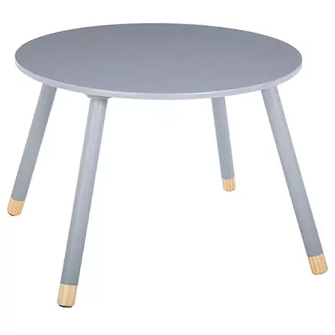 Παιδικό τραπεζάκι Playful pakoworld γκρι-φυσικό Φ60x43.5εκ