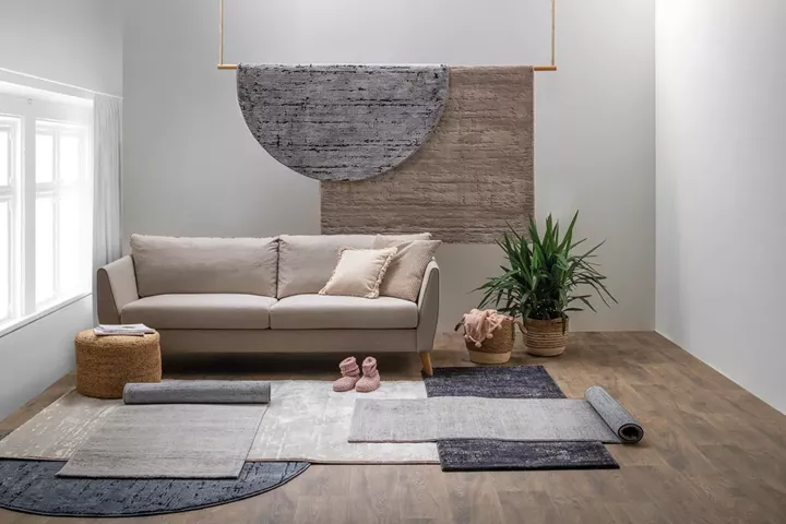 Χαλί Ανάγλυφο Tesso Living Stella A379A DARK GREY