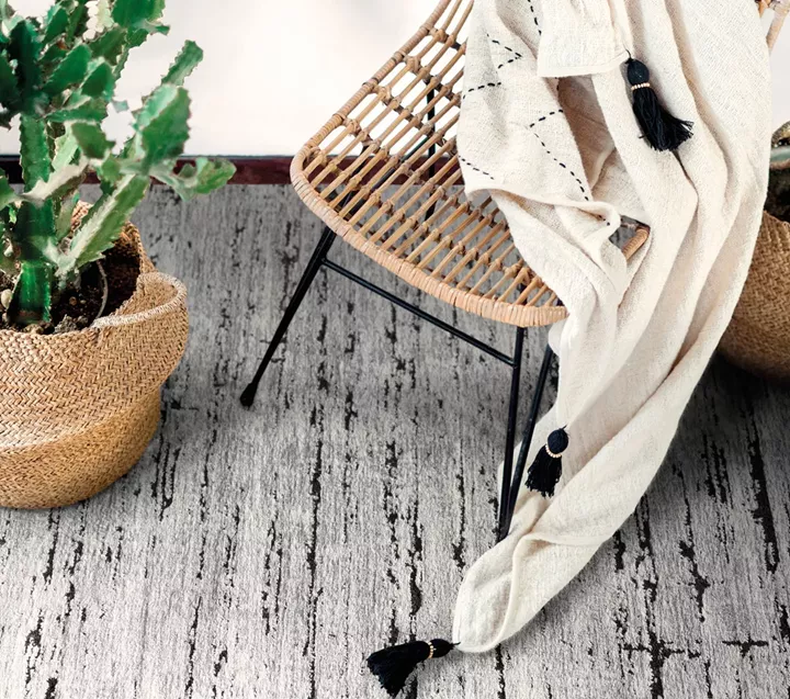 Χαλί Ανάγλυφο Tesso Living Stella A379A DARK GREY