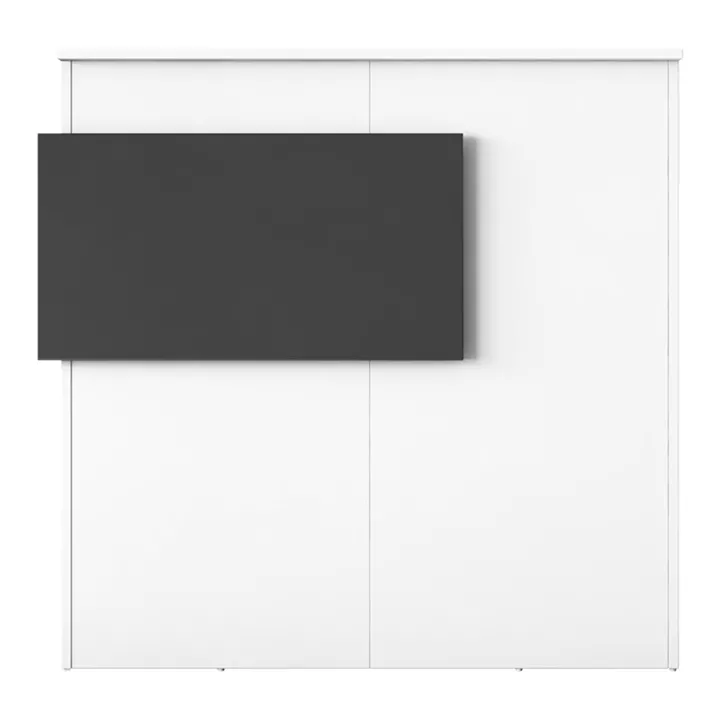 Reception desk Triana pakoworld melamine white-dark grey 110x40x110cm
