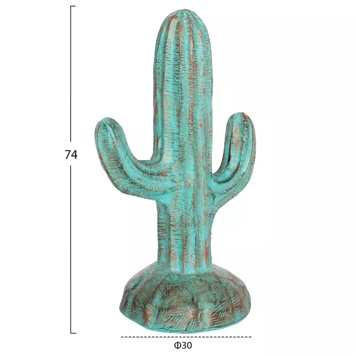 ΔΙΑΚΟΣΜΗΤΙΚΟΣ ΚΑΚΤΟΣ ΔΑΠΕΔΟΥ CACTUS HM4386.03S MDF ΣΕ ΠΡΑΣΙΝΟ 42x30x74Υεκ.