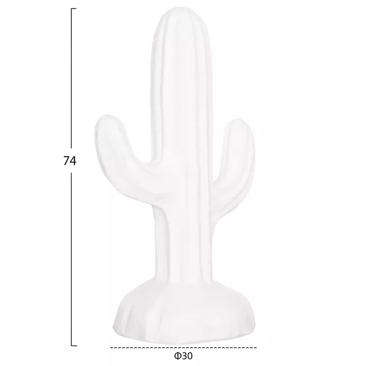ΔΙΑΚΟΣΜΗΤΙΚΟΣ ΚΑΚΤΟΣ ΔΑΠΕΔΟΥ CACTUS HM4386.02S MDF ΣΕ ΛΕΥΚΟ 42x30x74Υεκ