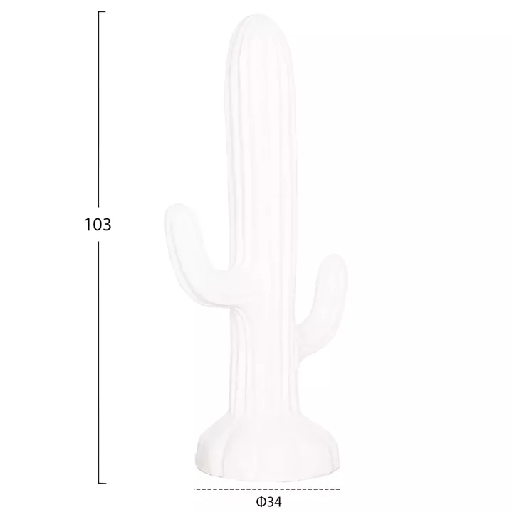 ΔΙΑΚΟΣΜΗΤΙΚΟΣ ΚΑΚΤΟΣ ΔΑΠΕΔΟΥ CACTUS HM4386.02M MDF ΣΕ ΛΕΥΚΟ 54x34x103Υεκ.