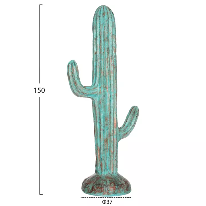 ΔΙΑΚΟΣΜΗΤΙΚΟΣ ΚΑΚΤΟΣ ΔΑΠΕΔΟΥ CACTUS HM4386.03L MDF ΣΕ ΠΡΑΣΙΝΟ 63x37x150Υεκ.