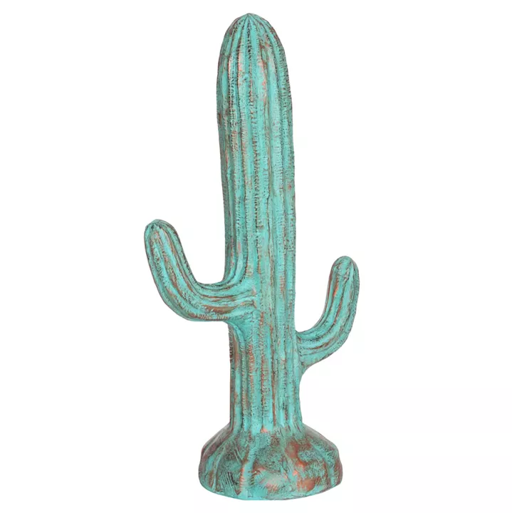 DECORATIVE FLOOR STANDING CACTUS HM4386.03M MDF IN GREEN 54x34x103Hcm.