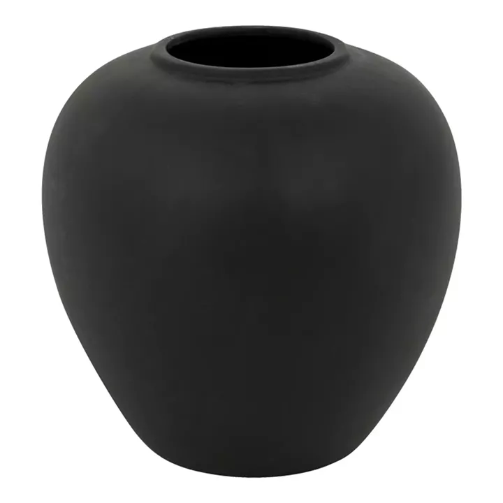 Vase Derbe pakoworld ceramic in black color D22x24cm