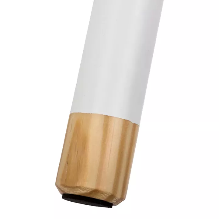 Kid's stool Kevou pakoworld mdf-pine wood in white-natural color D24x25.7cm