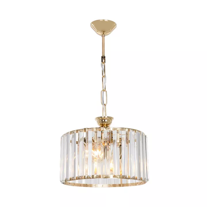 Lavina I pakoworld E27 single-light ceiling lamp in gold shade Φ27x21cm