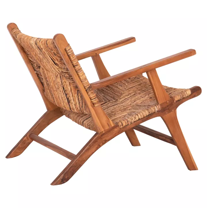 ARMCHAIR TONDO HM9914 TEAK WOOD & BANANA ROPE MATTING IN NATURAL COLOR 69x74x68Hcm.