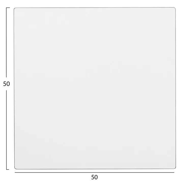 SQUARE HPL TABLETOP COMPACT WHITE 1050 50Χ50Χ1.5cm.