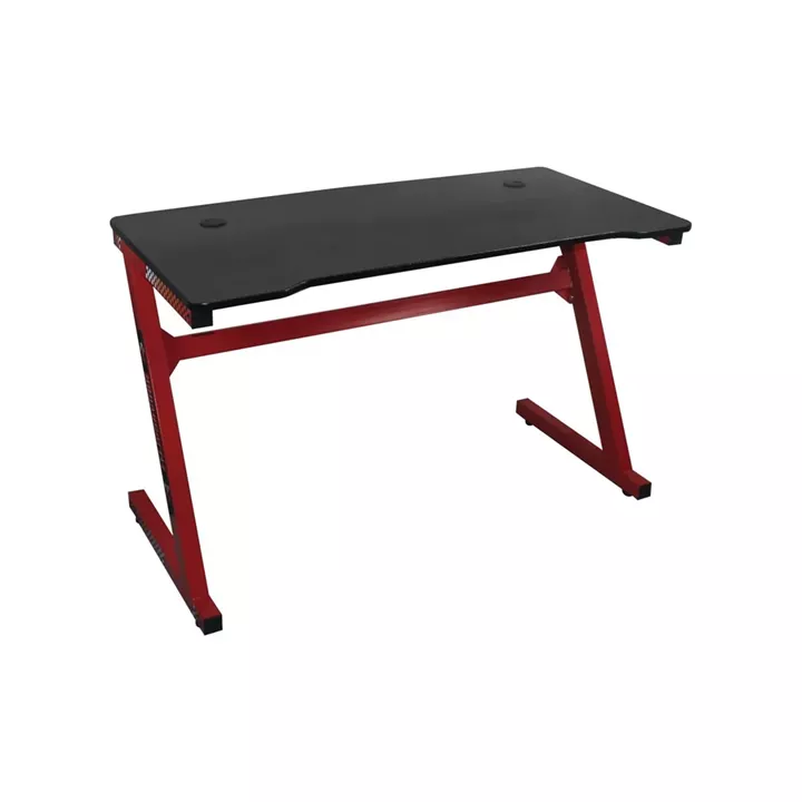 GAMING Γραφείο 120x60cm τ.Carbon Μέταλλο Βαφή Κόκκινο