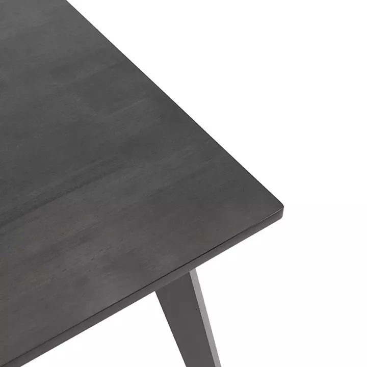 Τραπέζι Benson pakoworld MDF σε rustic grey απόχρωση 80x80x75εκ