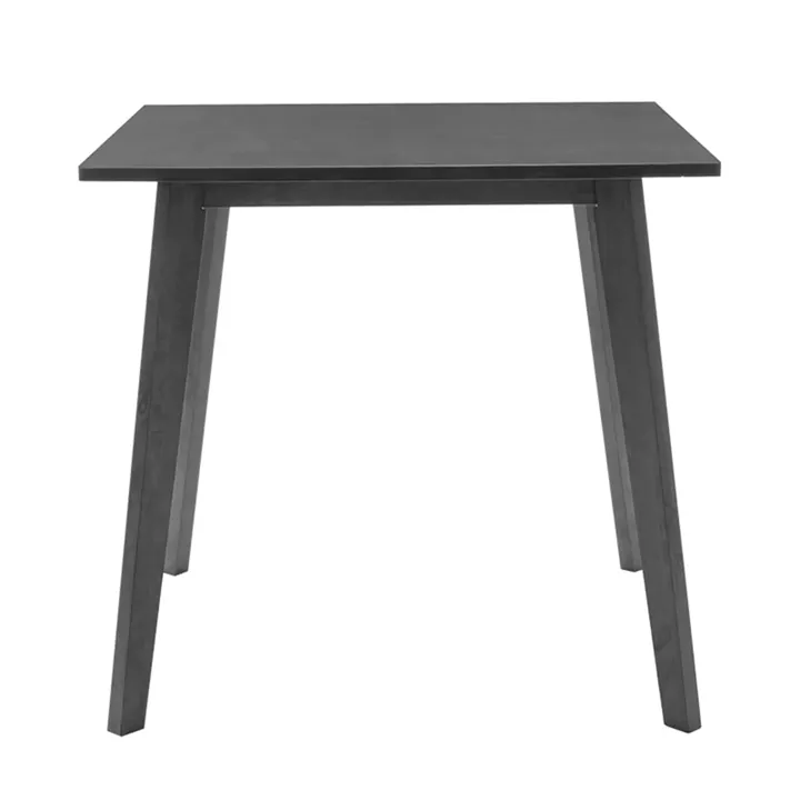 Τραπέζι Benson pakoworld MDF σε rustic grey απόχρωση 80x80x75εκ