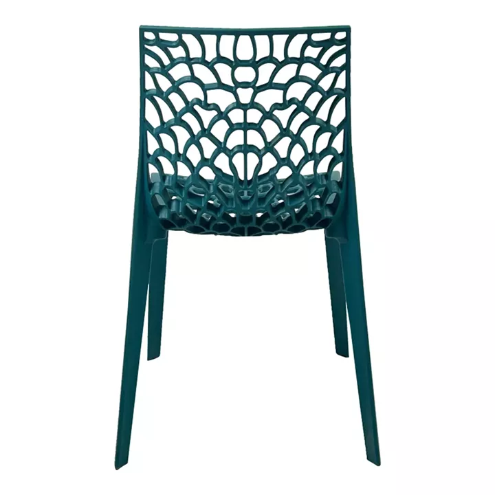 Hush stackable pakoworld pp chair in blue color 50x57x81cm