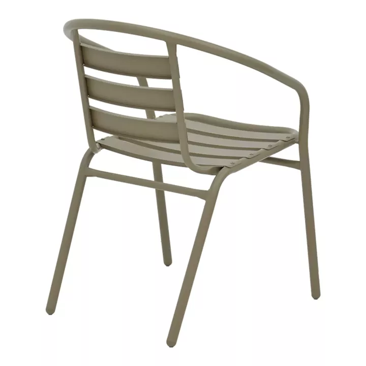 Dining table Tade-Ensure pakoworld 5pcs metal-glass in champagne color 140x80x70cm