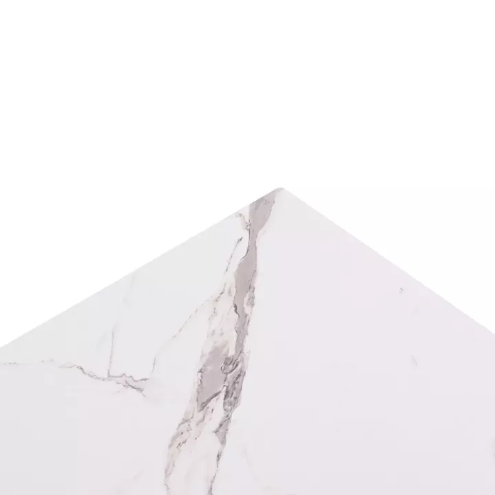 SQUARE HPL TABLETOP HM6362.01 COMPACT WHITE MARBLE 50Χ50Χ1.5cm.