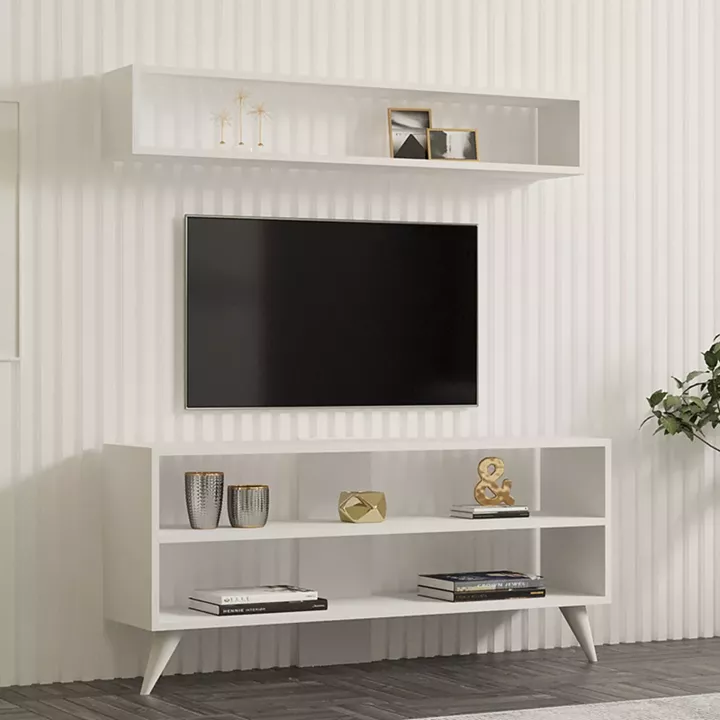 Prestige pakoworld living room set in white 120x29.6x50cm