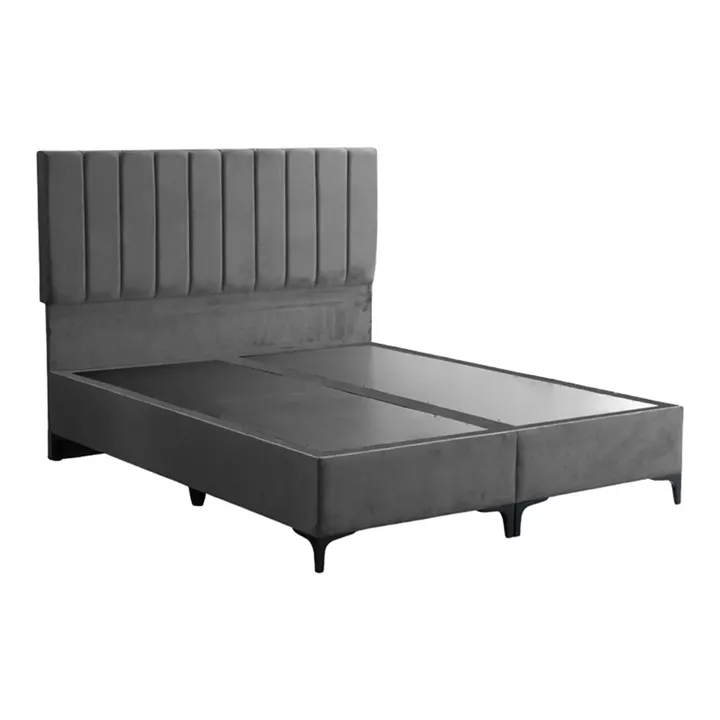 Moega pakoworld fabric bed in anthracite shade 160x200cm