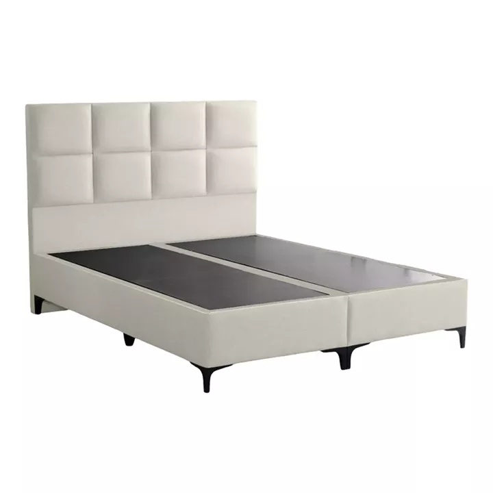 Melei pakoworld fabric bed in cream shade 160x200cm