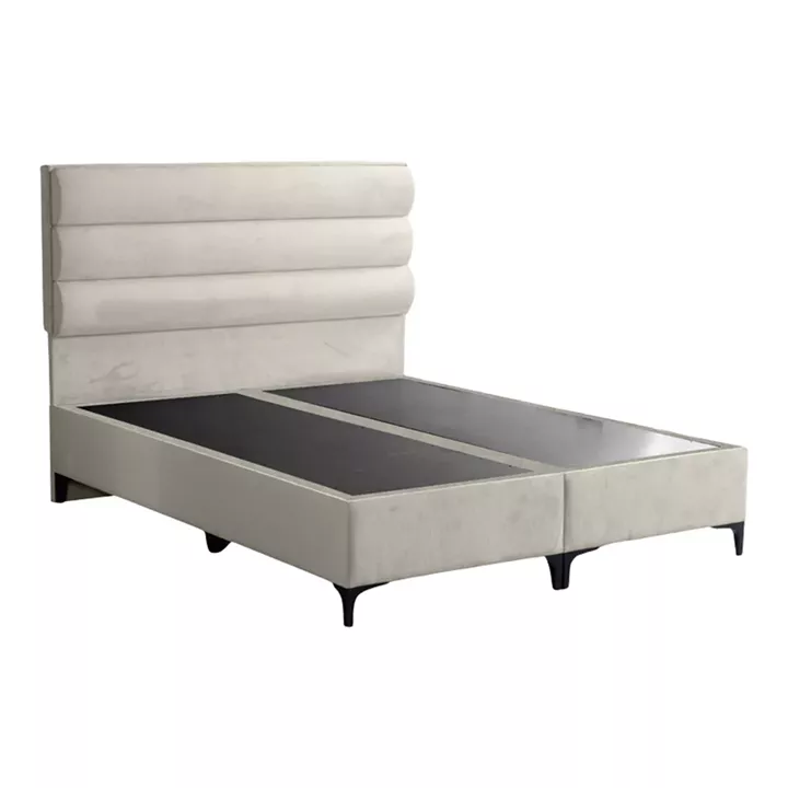 Limit pakoworld fabric bed in cream shade 160x200cm